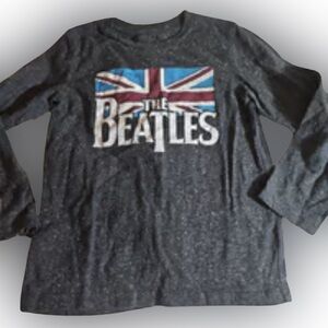 The Beatles vintage graphic British flag Beatles logo long sleeve shirt